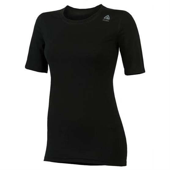 Aclima LightWool T-Shirt Classic Womens, Jet Black