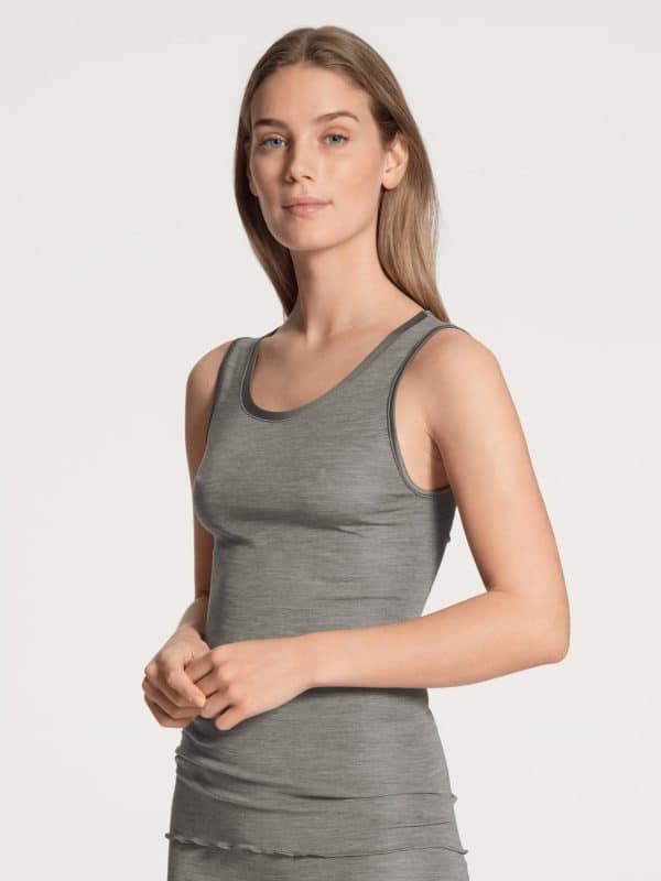 Calida Tank Top 12435 857, Farve: Grå, Størrelse: XS, Dame