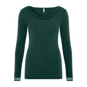Femilet Juliana T-shirt Fn1584 0pb, Farve: Sequoia Grøn, Størrelse: 46, Dame