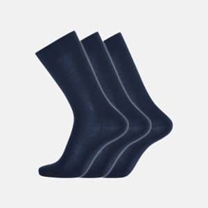 3-pak sokker | økologisk uld | navy