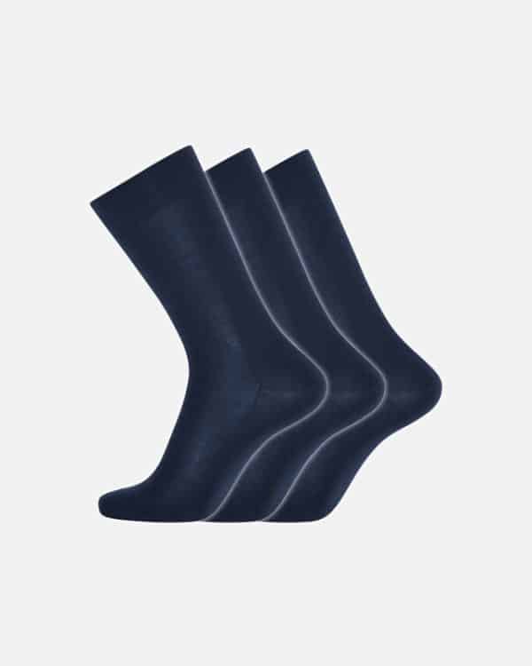 3-pak sokker | økologisk uld | navy
