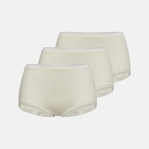 Maxi brief | 3-pack | 100% uld | ivory