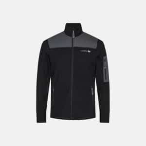 Fleece jakke | Polyester | Sort/grå