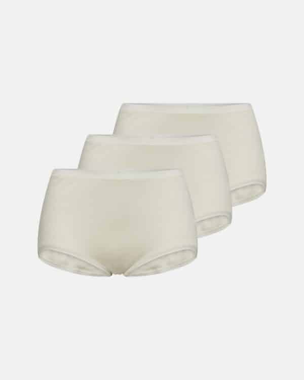 Maxi brief 3-pak | 100% uld | Ivory
