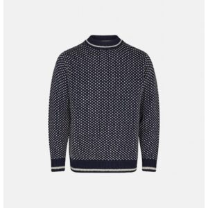 Dovre strik sweatshirt i navy