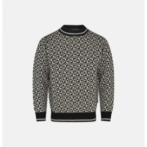 Dovre strik sweatshirt m. mønster
